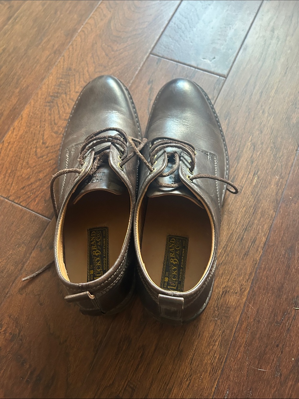 Lucky Brand Brown Leather Men’s Shoes - Unworn and Excellent Condition - Picture 3 of 10